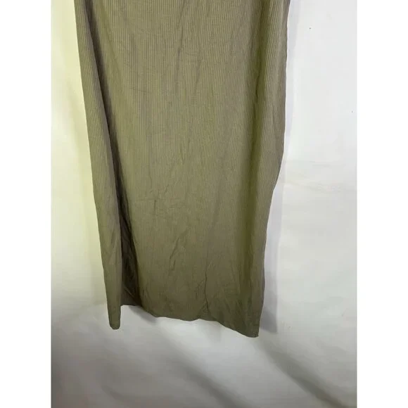 New Banana Republic Ribbed Knit Single Shoulder Dress Green - Picture 5 of 7